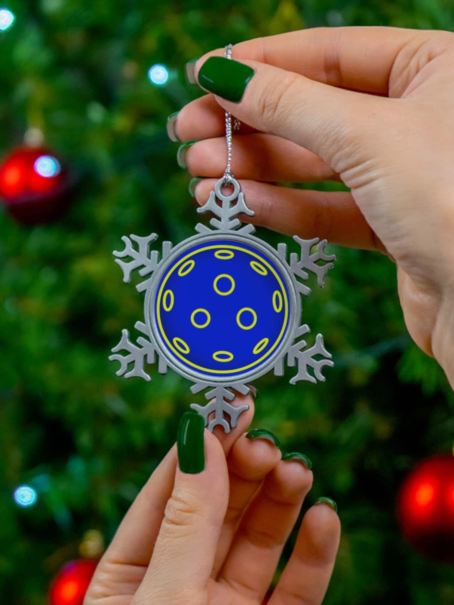 Snowflake Ornament - Pickleball