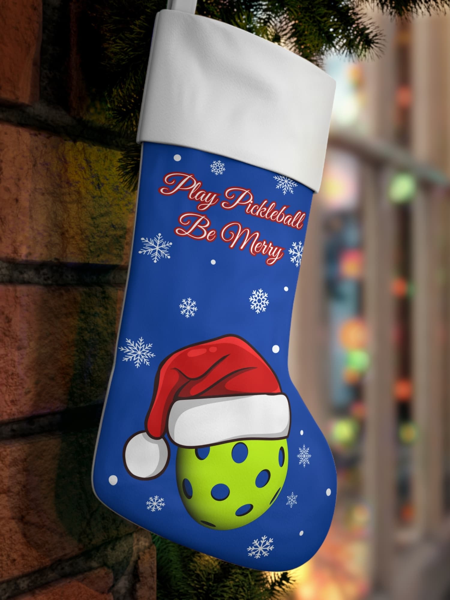 Christmas Stocking - Play Pickleball