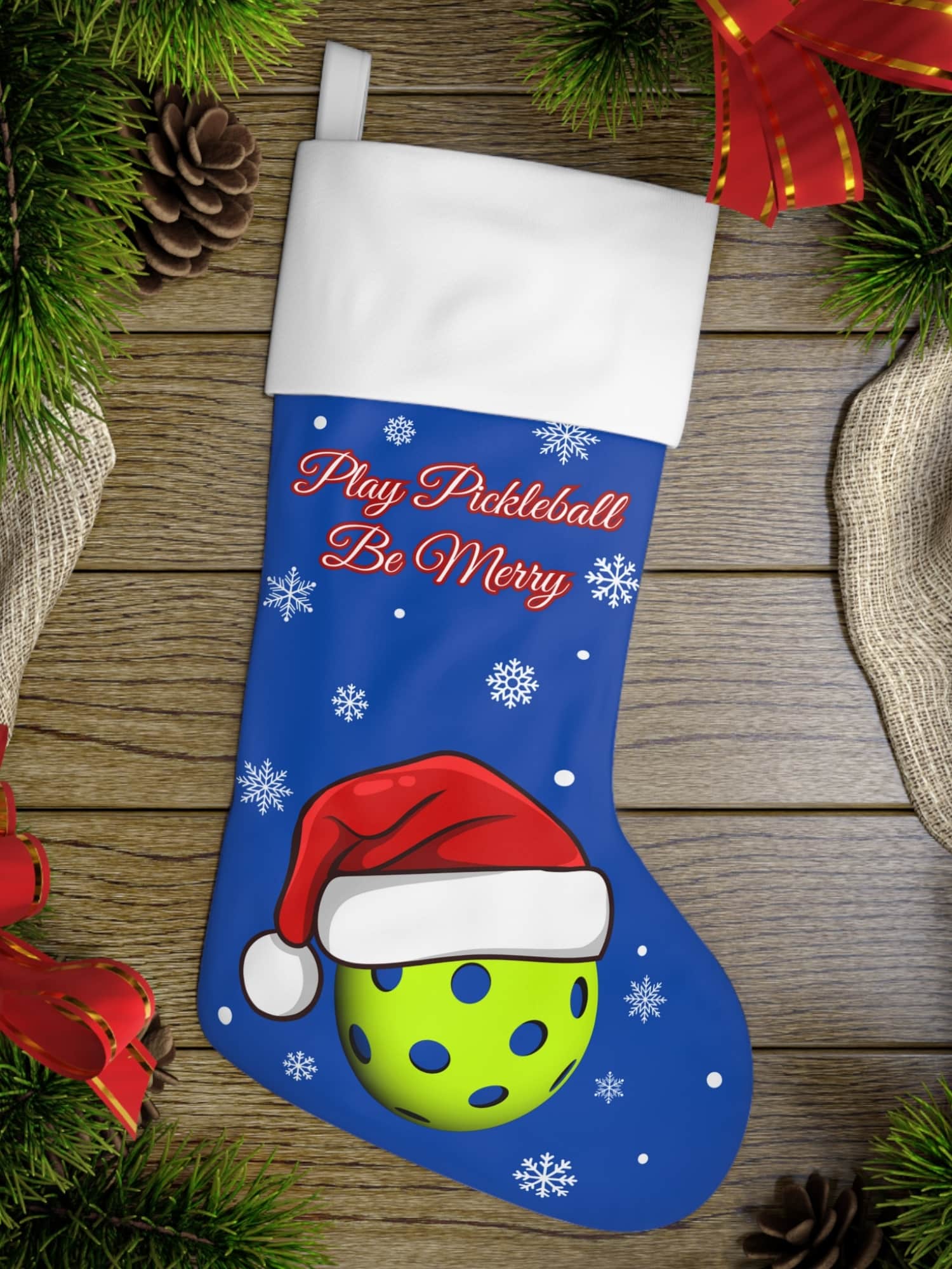 Christmas Stocking - Play Pickleball