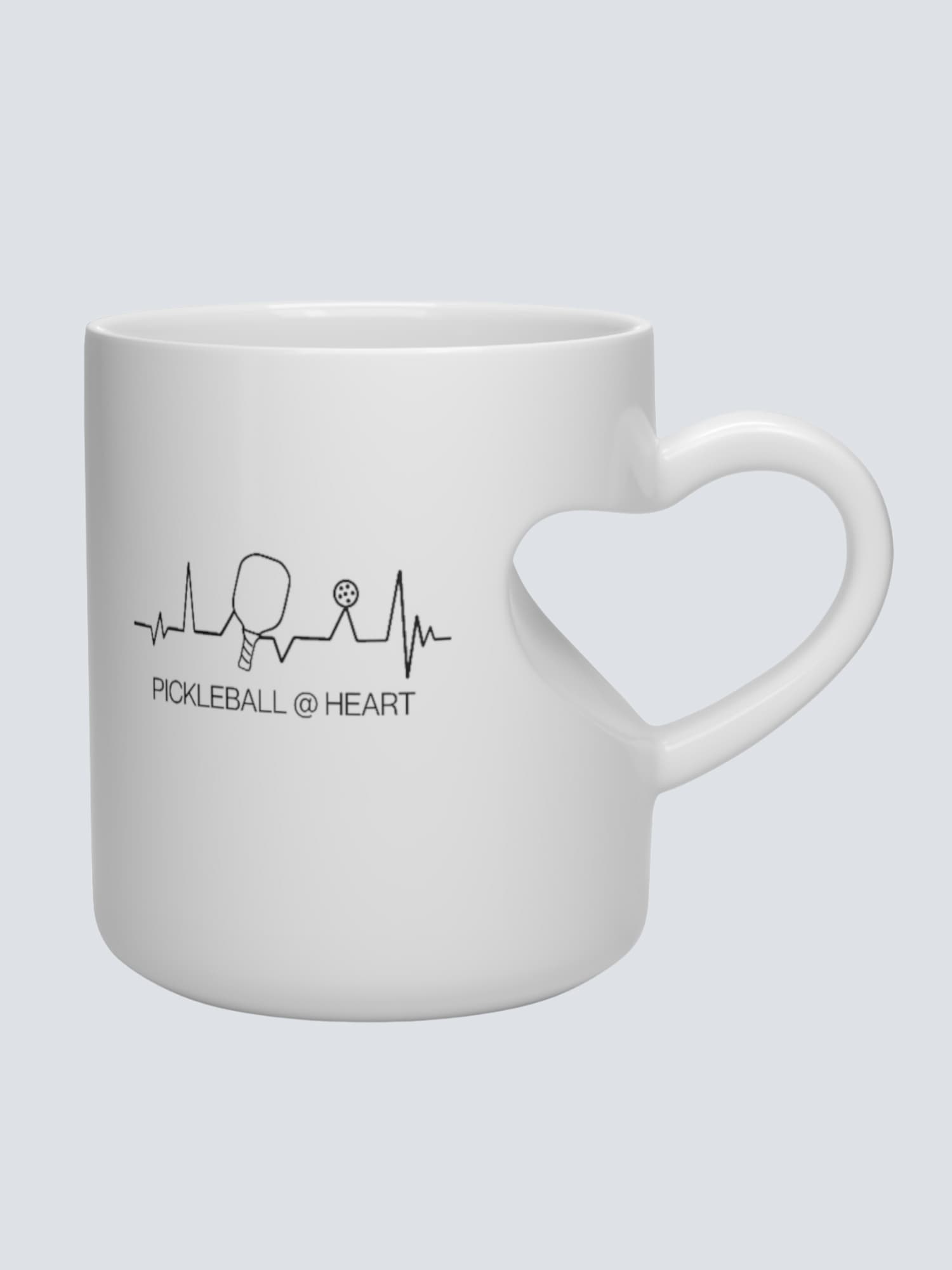 Heart Shape Pickleball Mug - Pickleball @ Heart