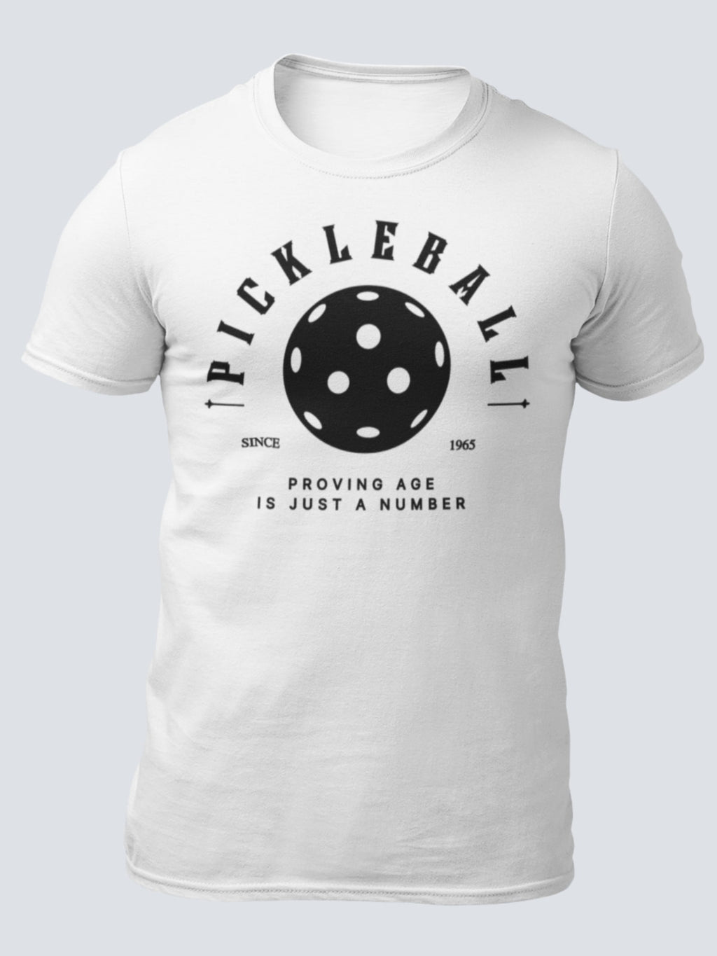 Funny 'Old Man With A Pickleball' T-Shirt – Black Short Sleeve Graphic Tee For Pickleball Players