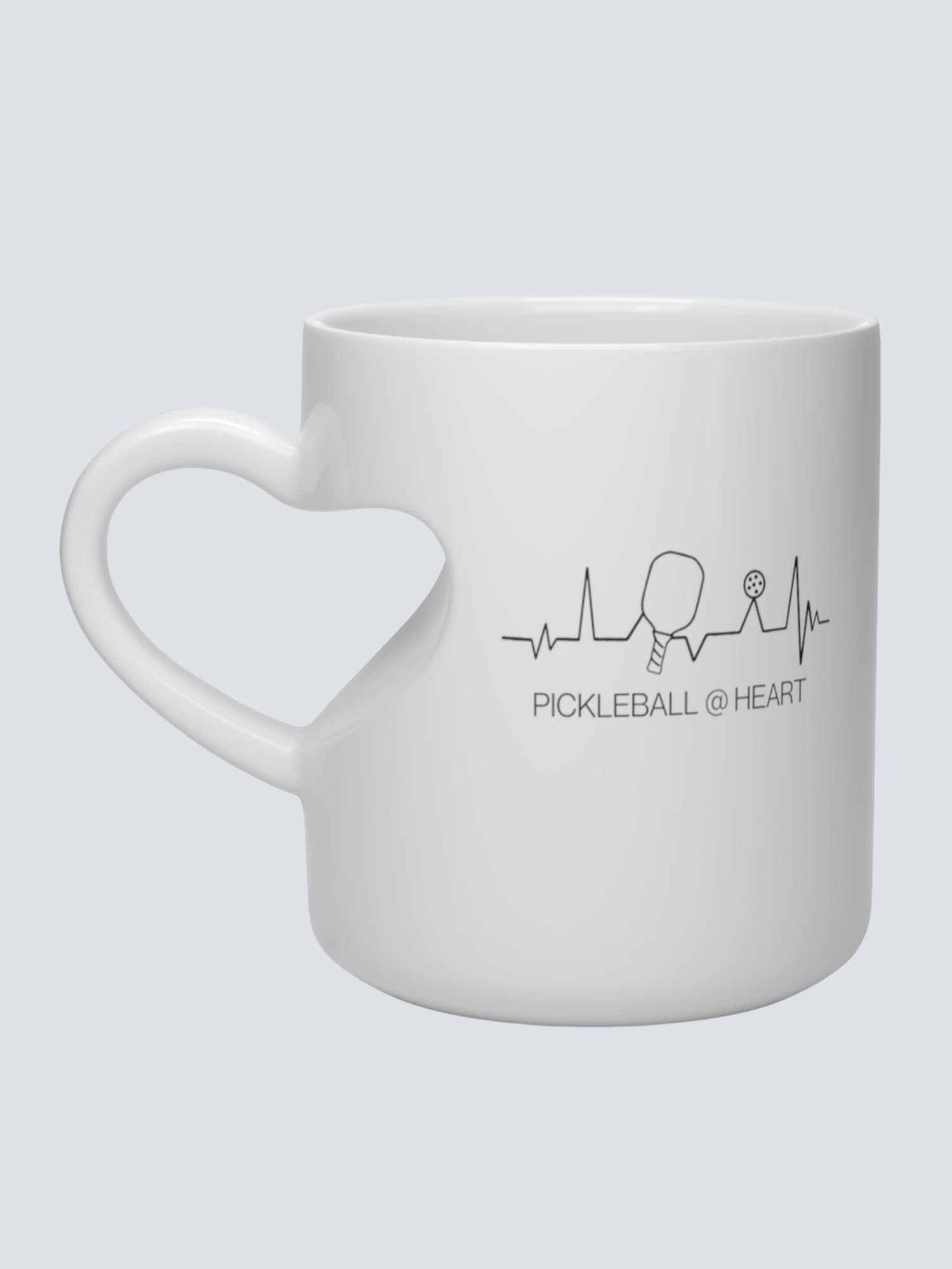 Heart Shape Pickleball Mug - Pickleball @ Heart