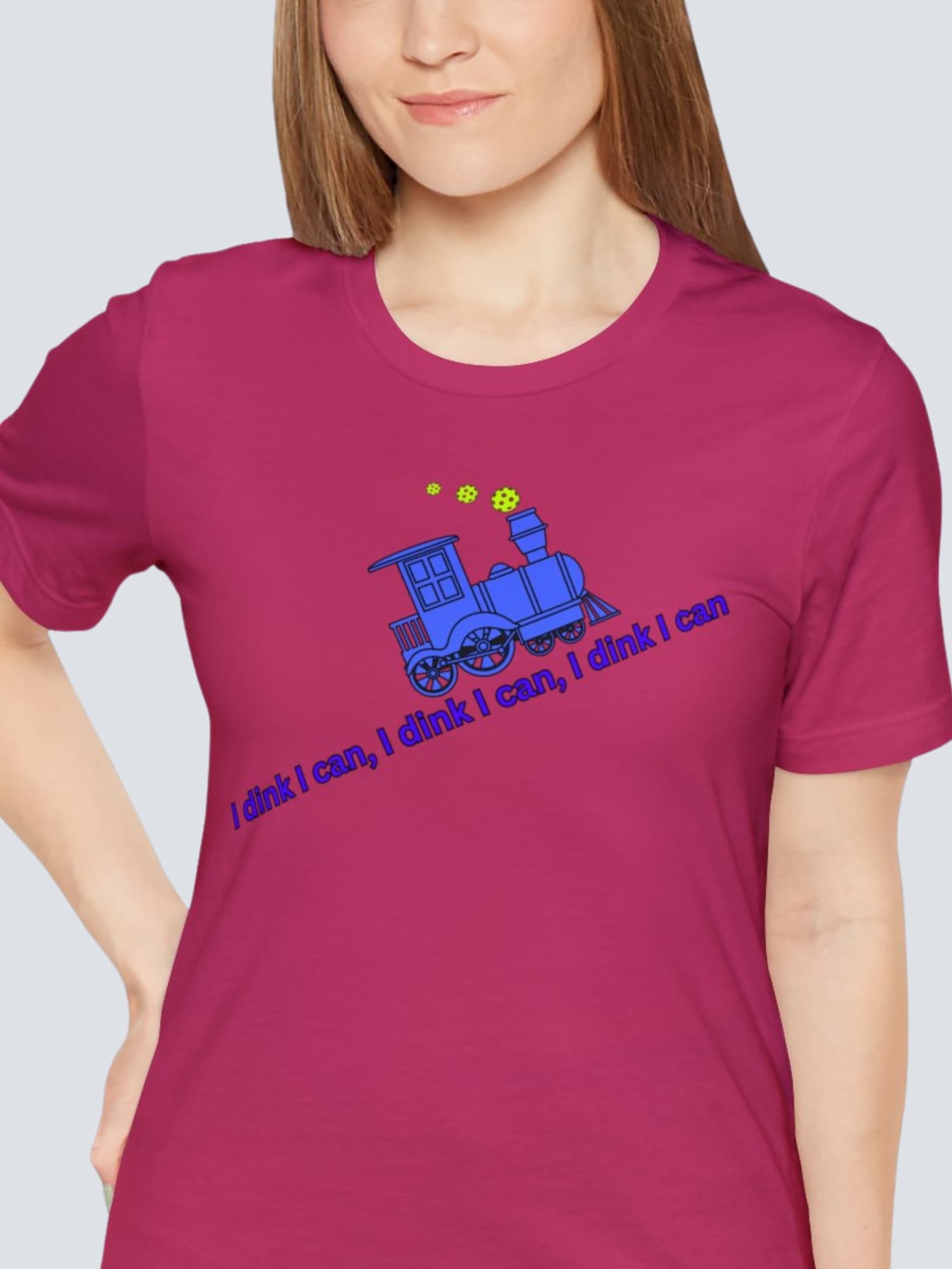 Cotton - Crew Neck - Short Sleeve - Women's Pickleball T-Shirt - I Dink I Can